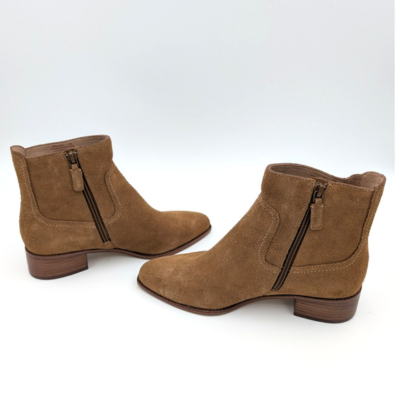 Cole Haan Naia Pointed Toe Block Heel Booties Women's Brown Size US6B EU36.5 - Picture 5 of 8